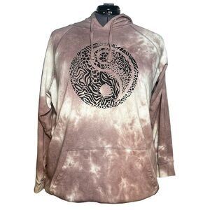 Torrid Pullover Yin Yang Purple Tie-Dye Hoodie (Size 3)